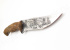 Нож туристический цельнометаллический Кизляр Тайга с кожаными ножнами