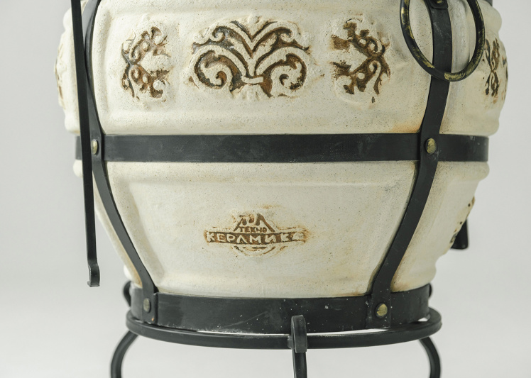 Тандыр Александр с термометром на колёсах Комплект Гурман