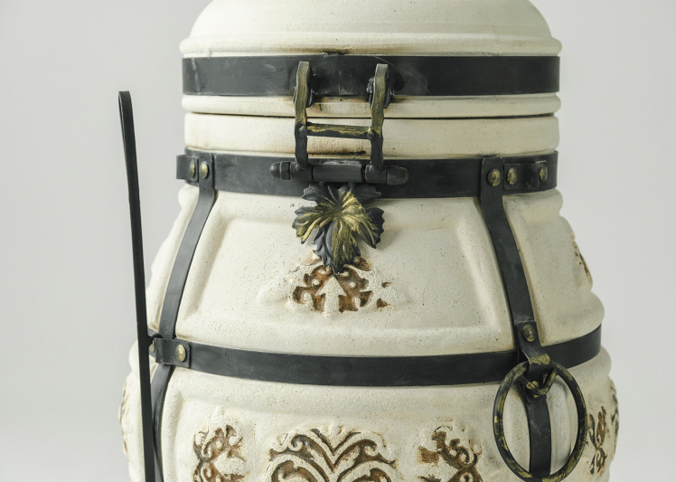 Тандыр Александр с термометром на колёсах Комплект Гурман