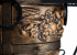 Тандыр «Посейдон» с откидной крышкой и с 2 столиками, цвет: Бронза